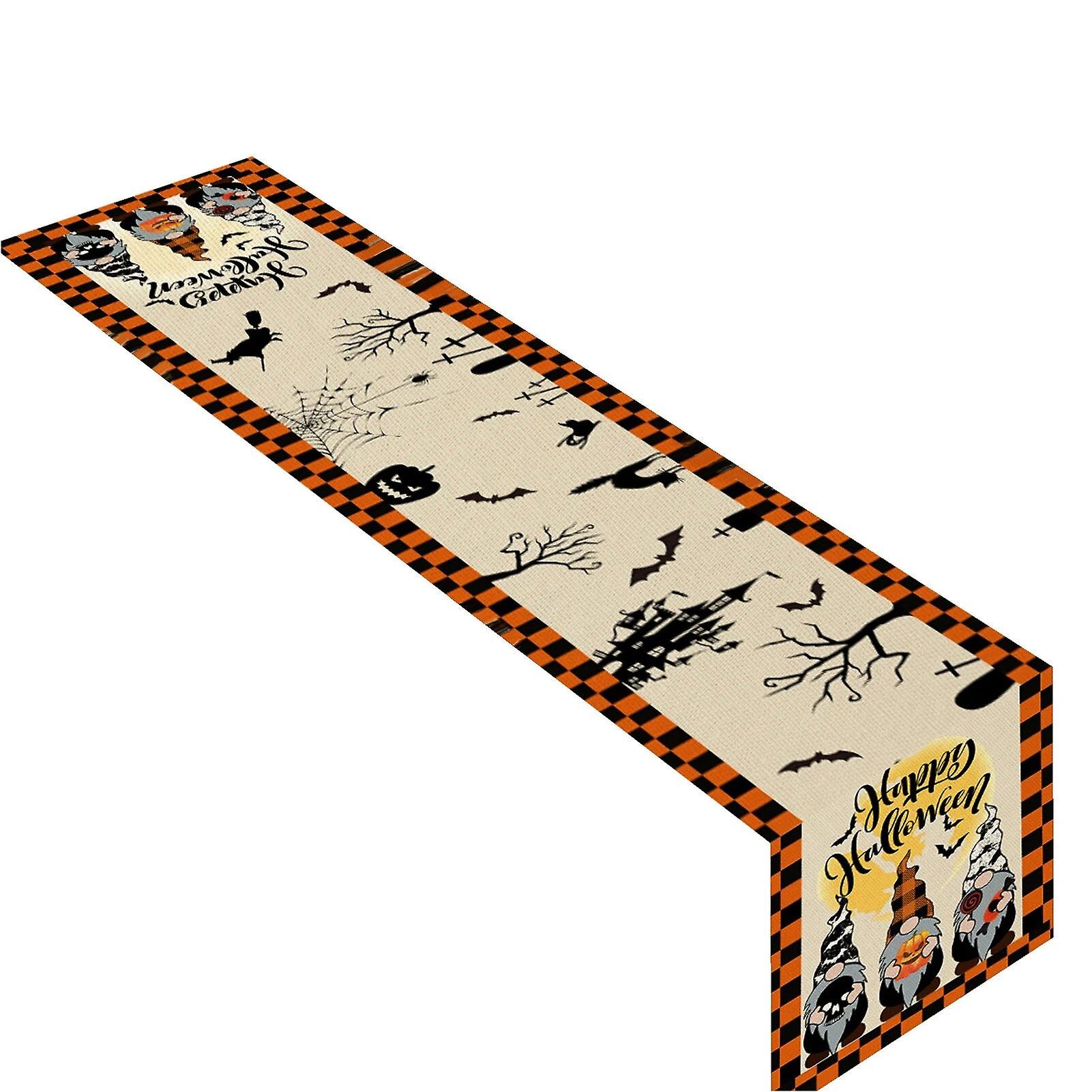 Halloween Table Decorations Gothic Runner Table Overlay Decor Halloween Table Runner Topper Linen Holiday Kitchen Dining Table