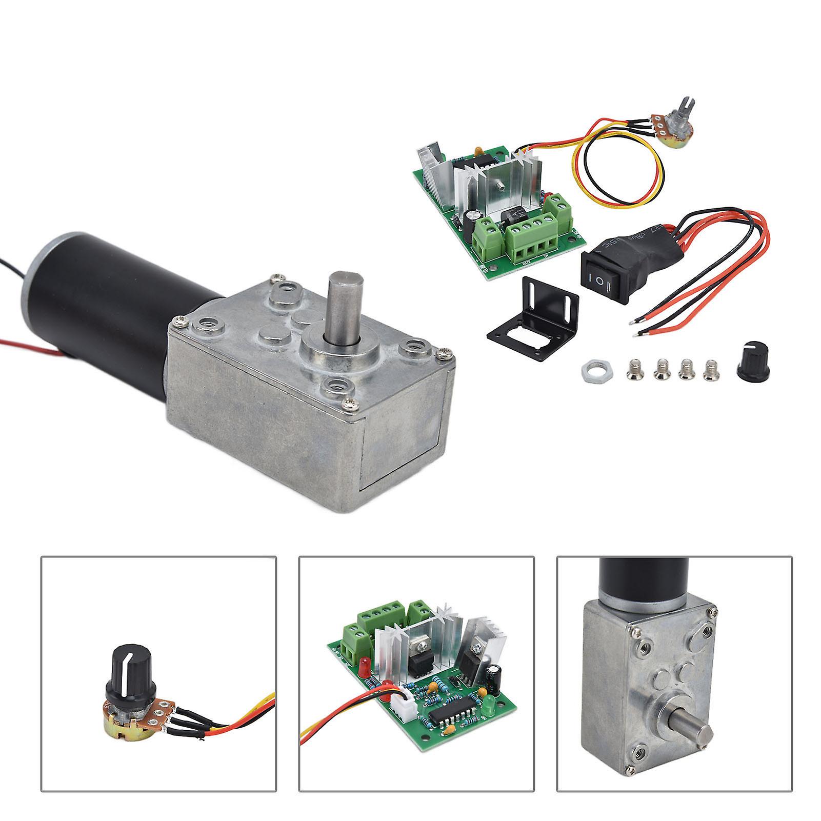 DC 12V Motor angrenat Turbo Worm Speed Reduction Machinery Accesorii cu arbore 8mm 20RPM