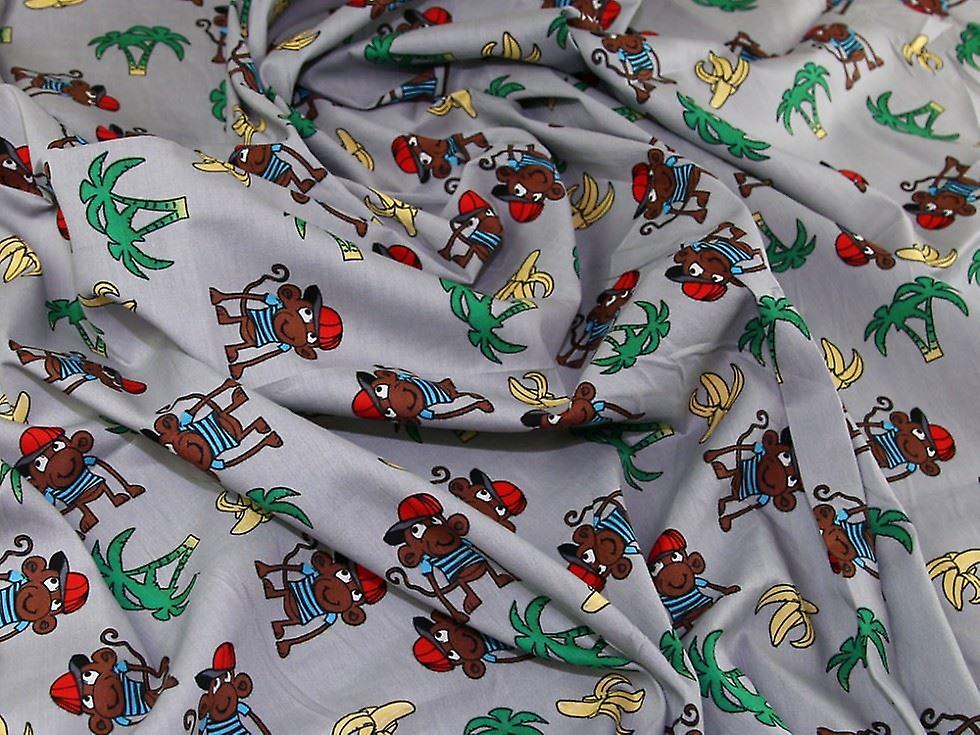 Minerva 100% Cotton Poplin Fabric Grey - per metre