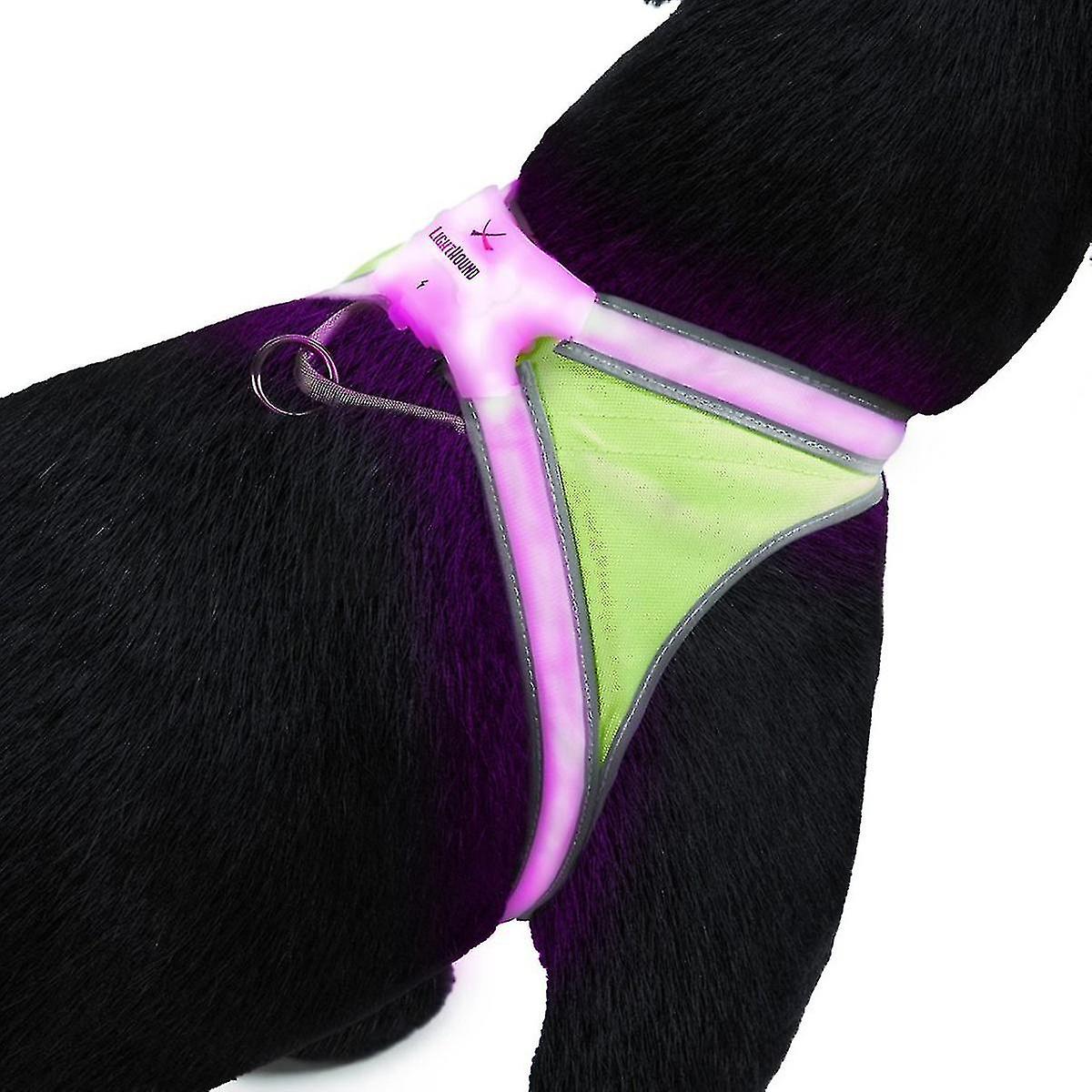 New Noxgear Lighthound 360 Visibility Multicolor Reflective Led Dog Harness