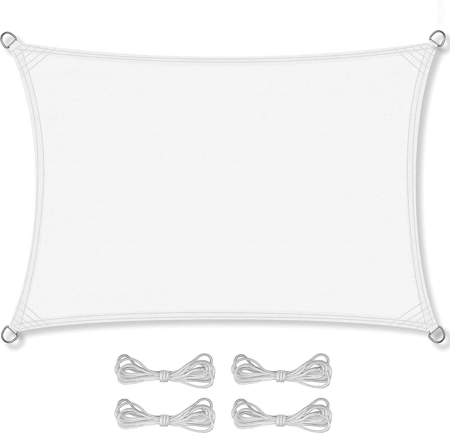 Shade cloth rectangle - sun cloth - 2x4 m - white