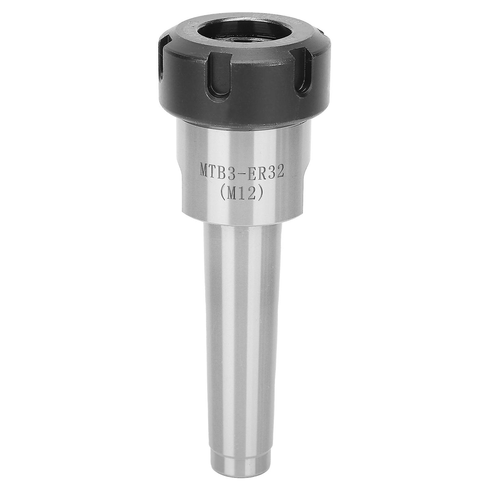 CNC Milling Tool Holder Collet Chuck Morse Taper Shank Flat Tail Lathe Accessory MTB3‑ER32(M12)
