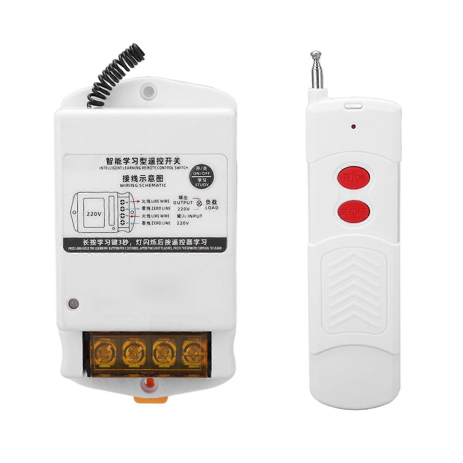 Smart Wireless Remote Control Switch for Water Pump Household Large Power Appliances 220V AC