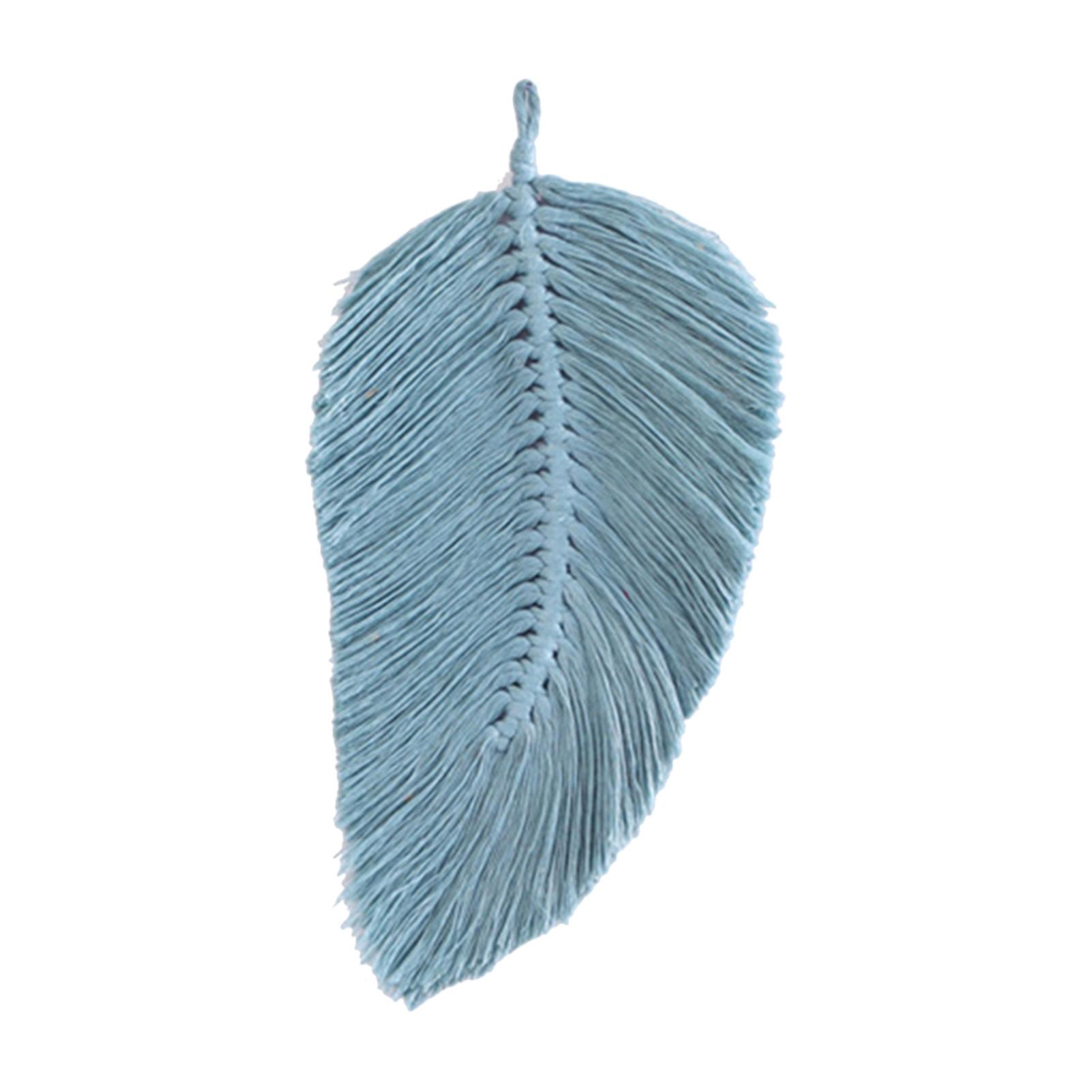Macrame Wall Hanging Leaf Feather Boho Decor Cotton Cord Nordic Style Tapestry Toy Kids Room Tassels Decor Home