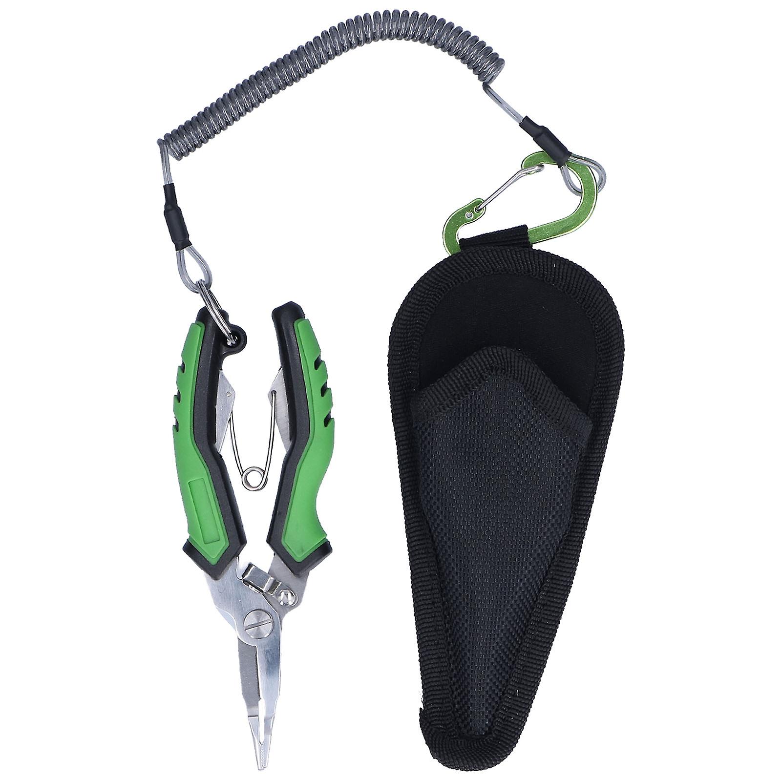 Multifunctional Fishing Pliers Multifunctional Aluminum Alloy Fishing Scissors Braid Line Cutters Hook Remover with Hand Rope