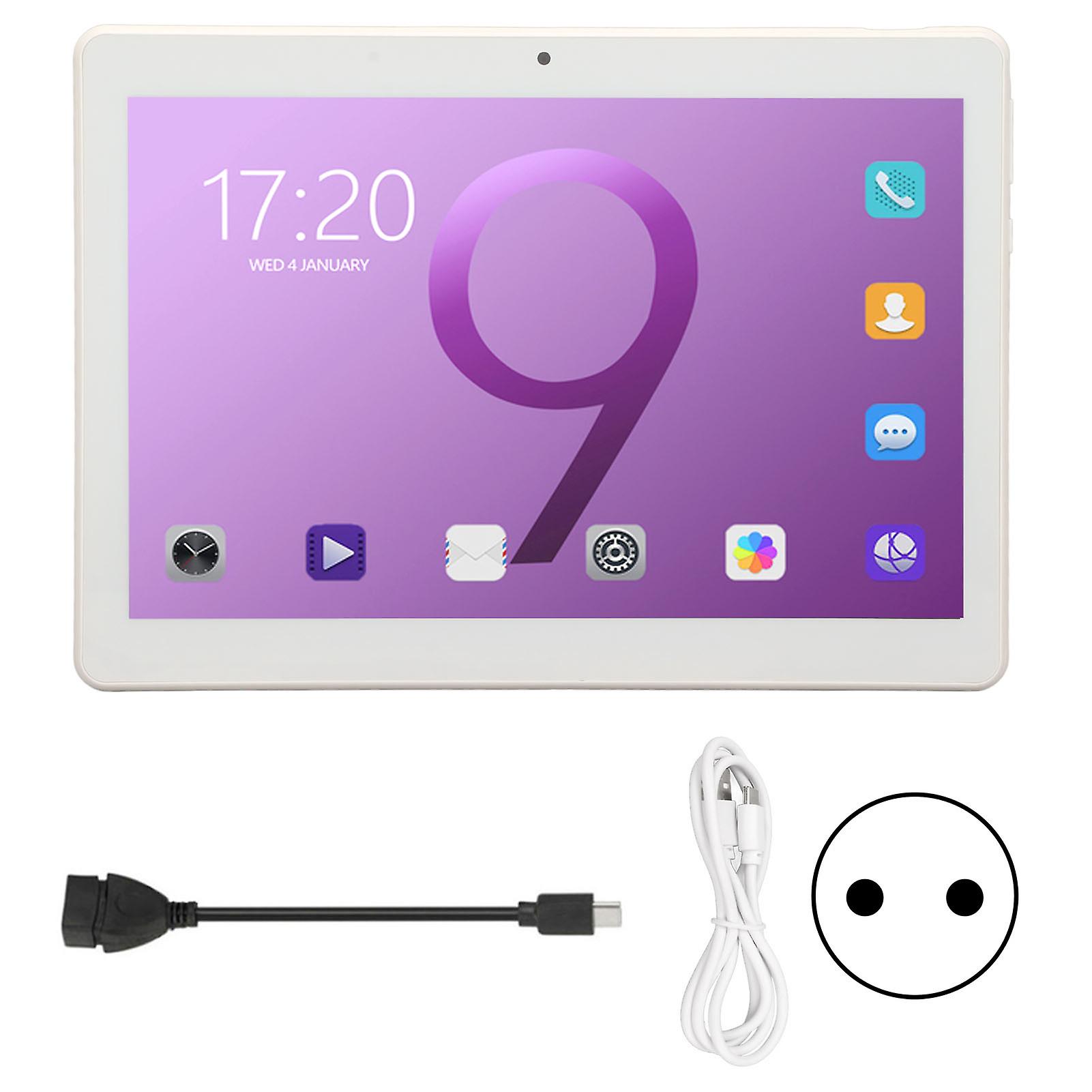 10 Inch Tablet Octa Core 3GB RAM 32GB ROM Android 10 Dual SIM 5G WiFi Purple EU Plug