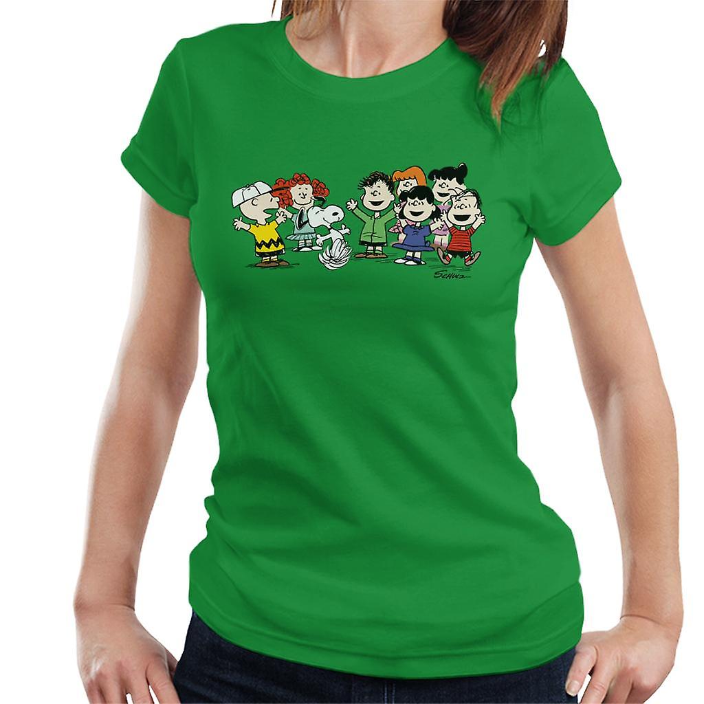 Peanuts Group Cheer Women's T-Shirt