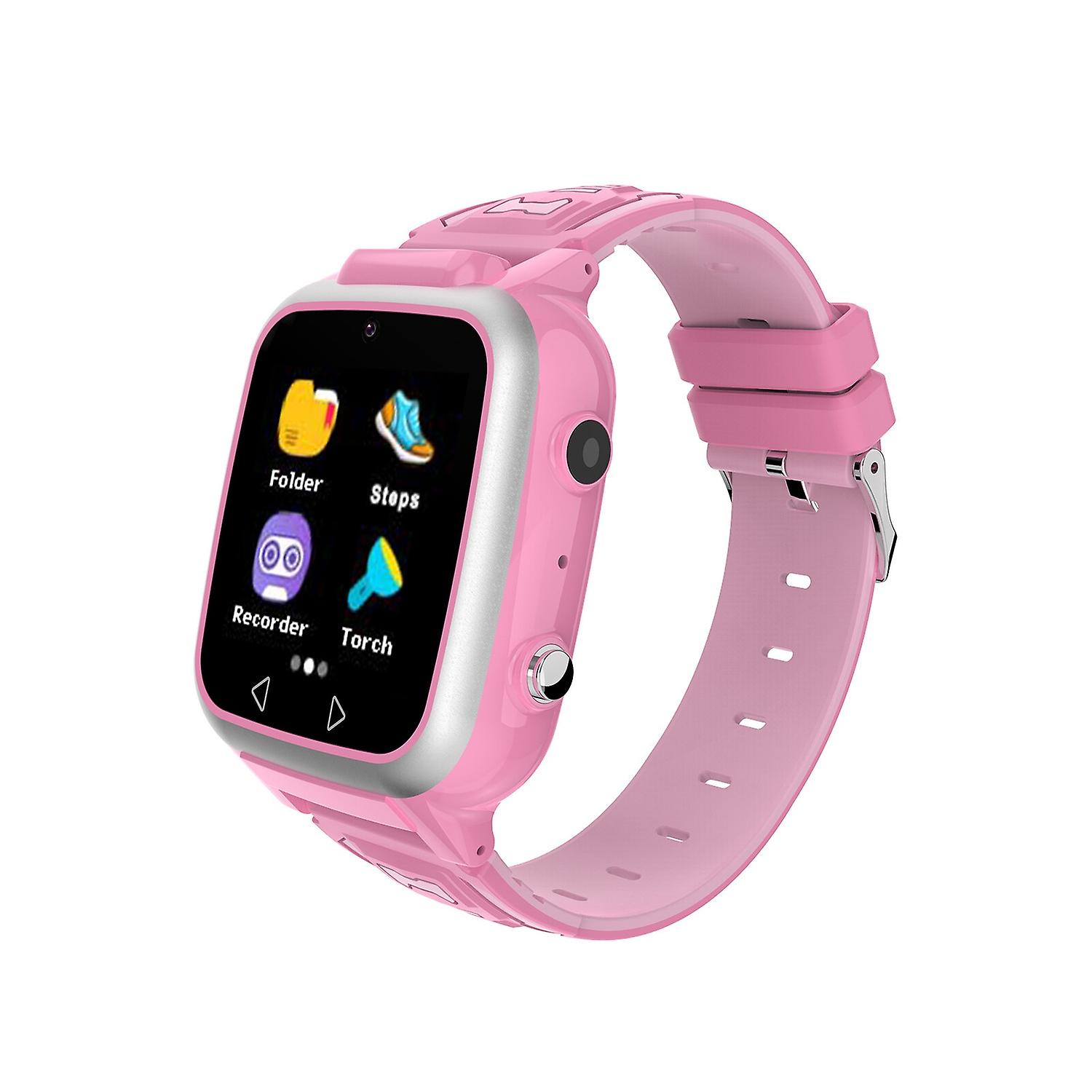 Kids Smart Watch Music Player Camera Pedometer Games Gift Pink