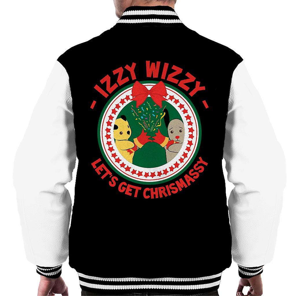 Sooty Christmas Lets Get Chrismassy Men's Varsity Jacket