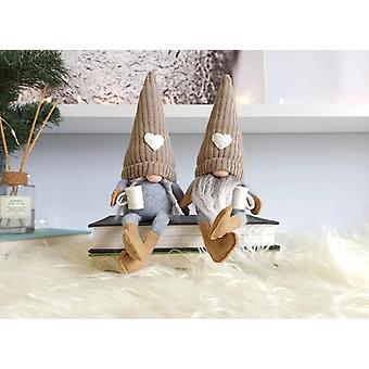 Peluche de gnomo de muñeca sin rostro de Navidad, Papá Noel de peluche, muñeca de peluche bien construida para niños o niños pequeños y adultos como juguetes o decoración de la habitación, gran regalo para Ki