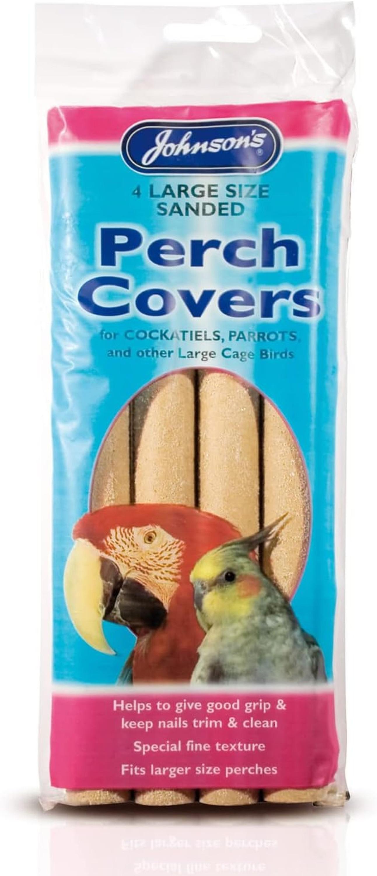 Johnson's Cockatiel Perch Covers Caged Bird Play Case of 8