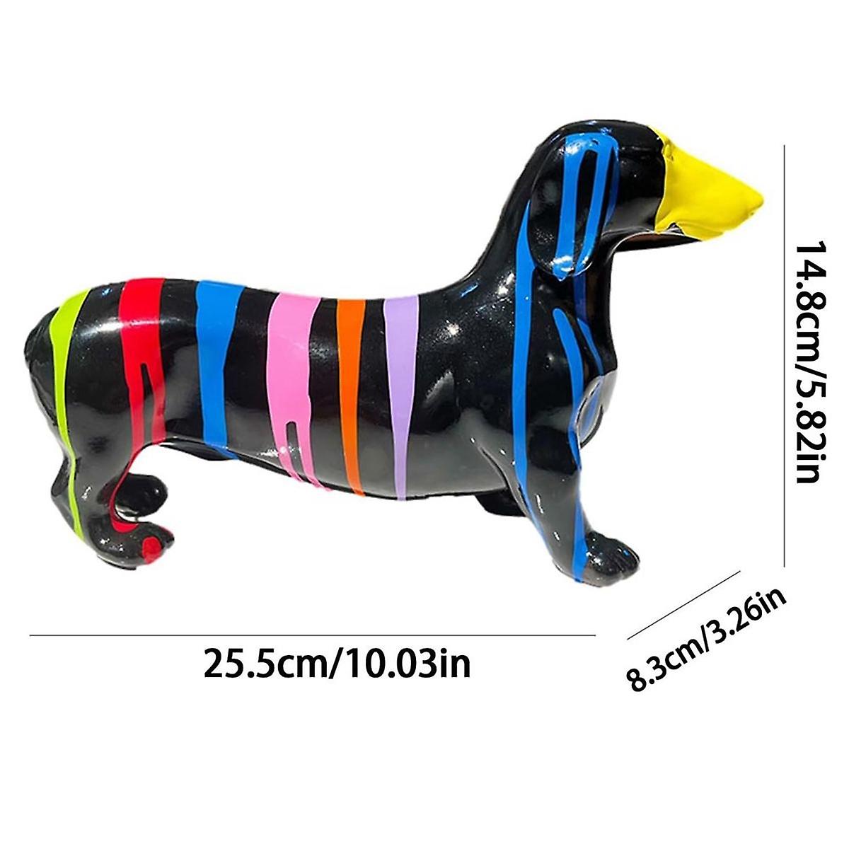 Modern Minimalist Sausage Dog Figurines for Home & Office Decor