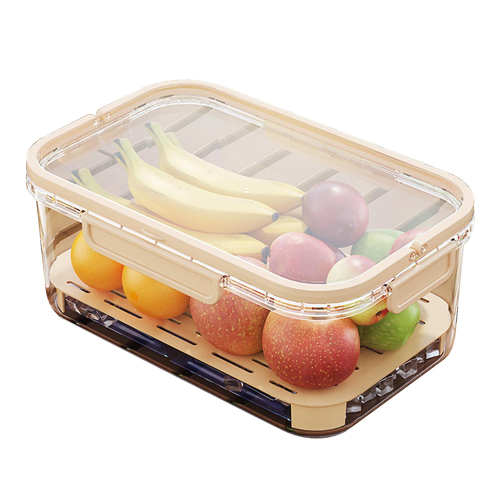 Fresh-keeping Box with Carrying Handle Large Capacity Sealing Food Container for Food Preparations