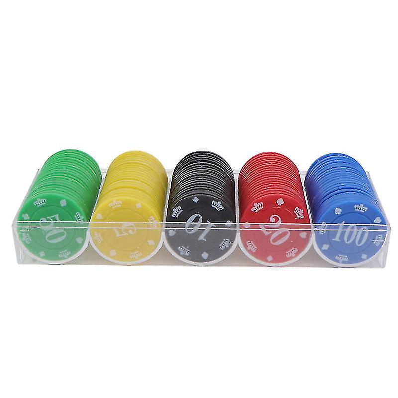 100buc jetoane din plastic