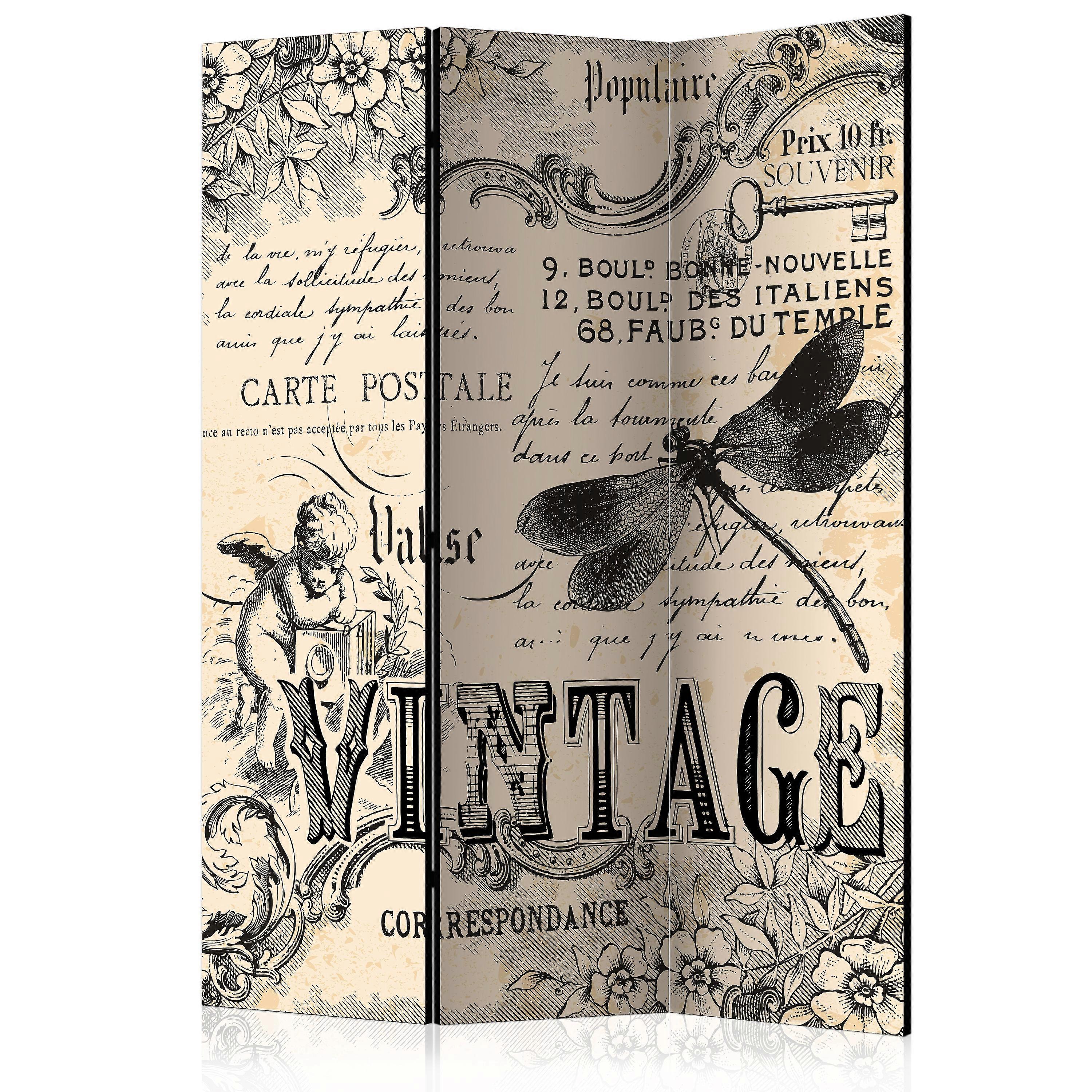 Room Divider - Vintage Correspondence