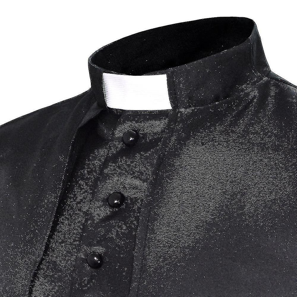 Vampire Pastor Cosplay Costume Masquerade Adults‘ Men‘s Cosplay Halloween main image 0