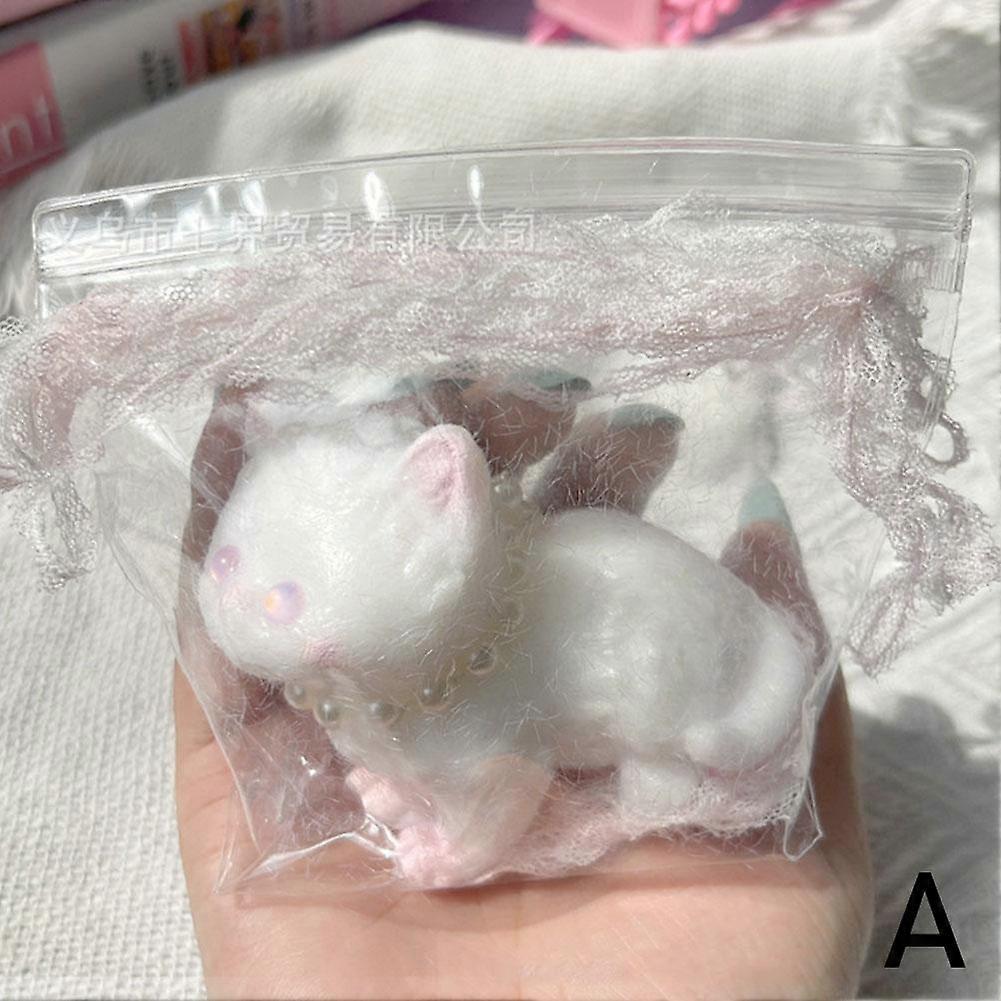 Cartoon Kawaii Plush Cats Slow Rebound Toy Soft Feel Pinching Fingertip Toy