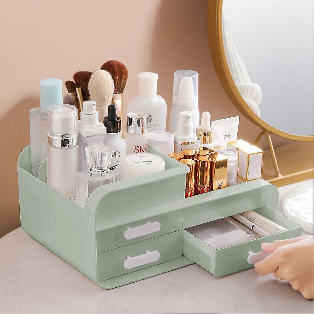 Multifunctional Plastic Desk Organizer with Drawers