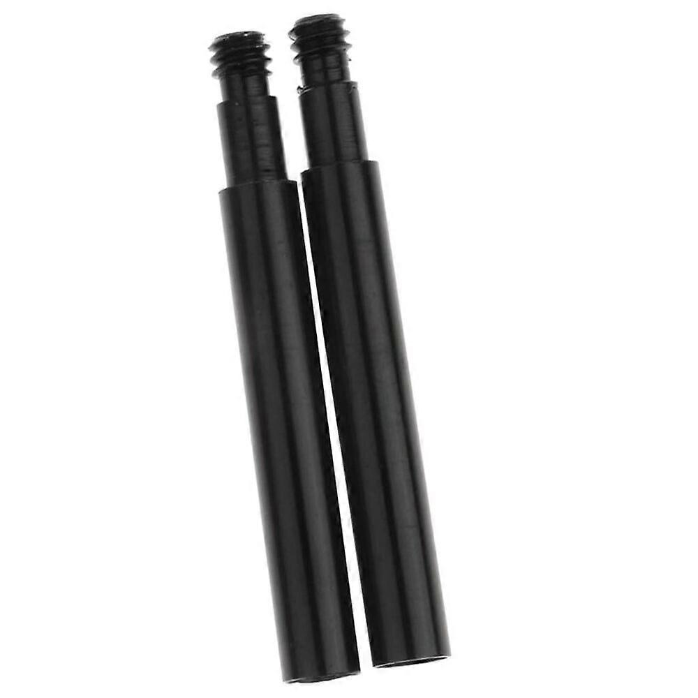 2 pcs valve extension 40mm bicycle valve cap for bicycle valve extension cap, black