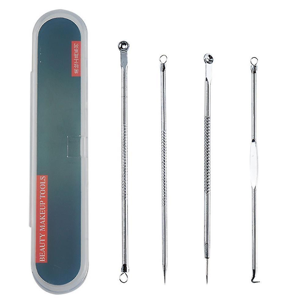 Silver Blackhead Pimple Spot Popper Blemish Comedone Tool Acne Extractor Remover Kit Az10376