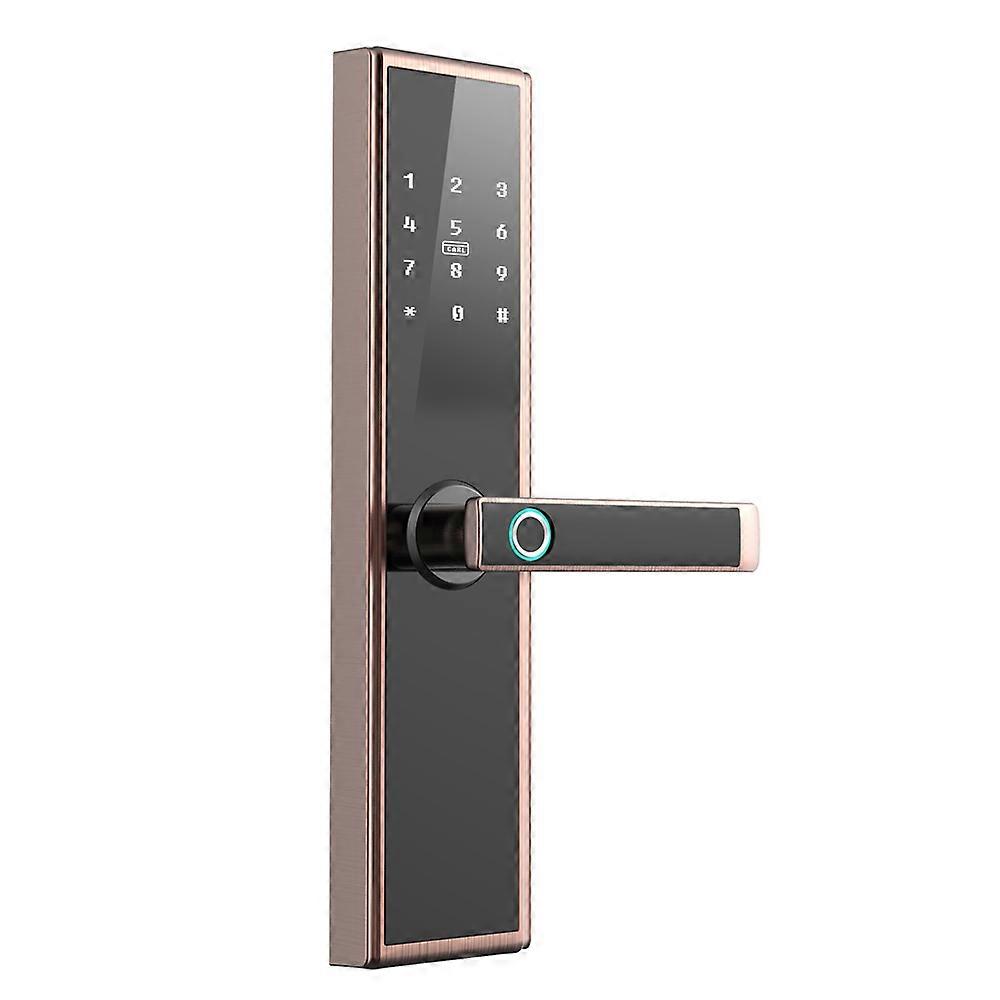Bluetooth Wifi Smart Fingerprint Door Handle Digital Keyless Fingerprint Door Lock With Ttlock App