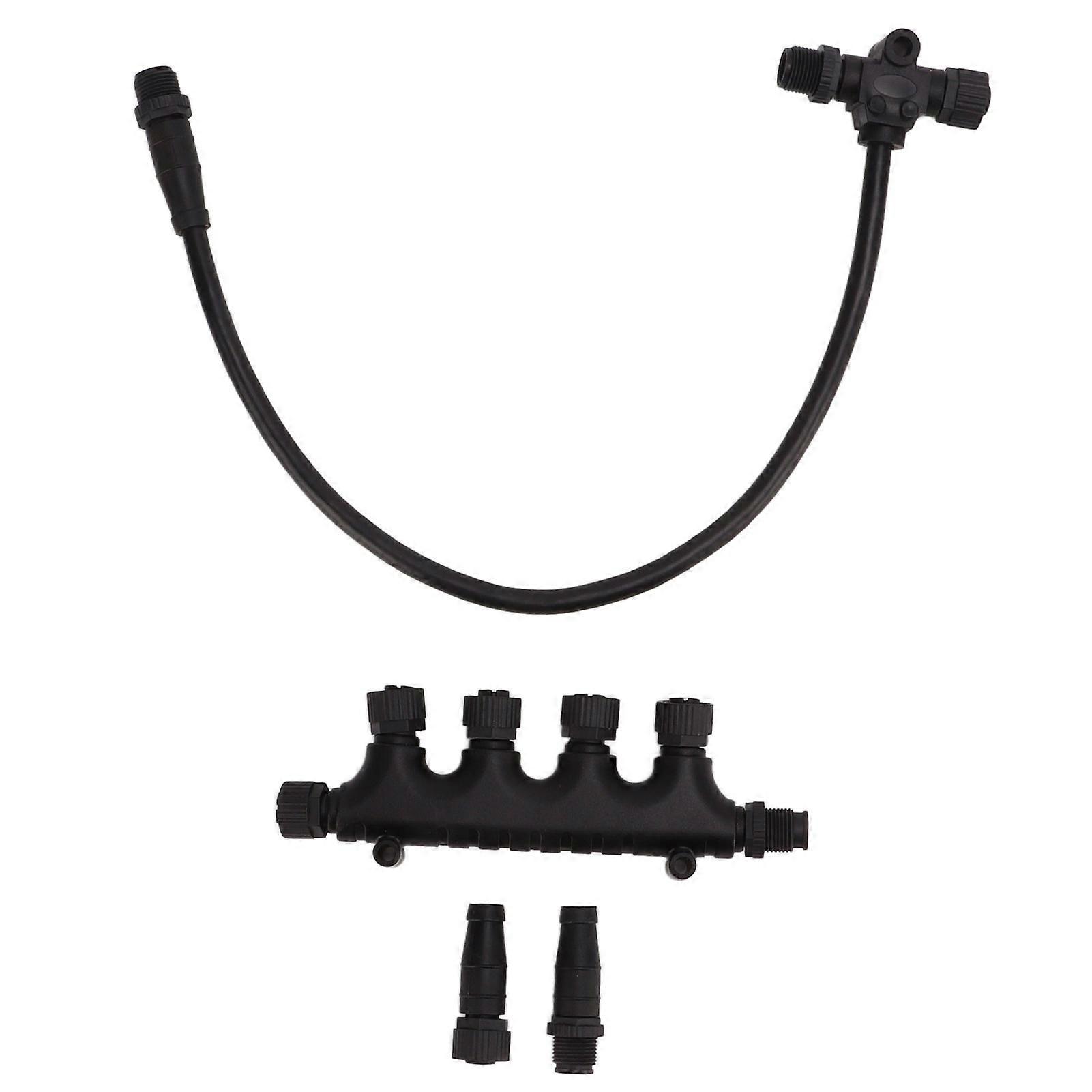 NMEA 2000 T-オスバックボーンケーブル用Simradネットワーク用4ポートティーコネクタターミネータセット