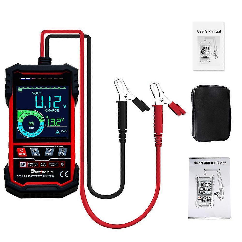 TOOLTOP Intelligent Battery Tester 12.0V 24.0V Battery Intelligent Selection Support Battery Test Starts Test Load Test
