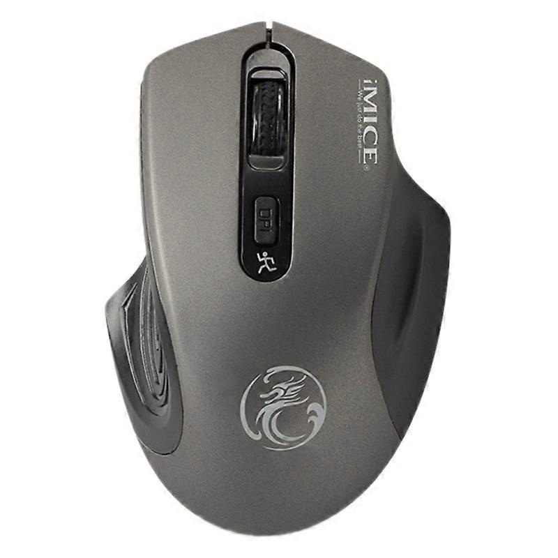 G1800 Computer Mouse, 2.4G Wireless Silent Optical Gaming Mouse for Pc, Laptop, (Gray)