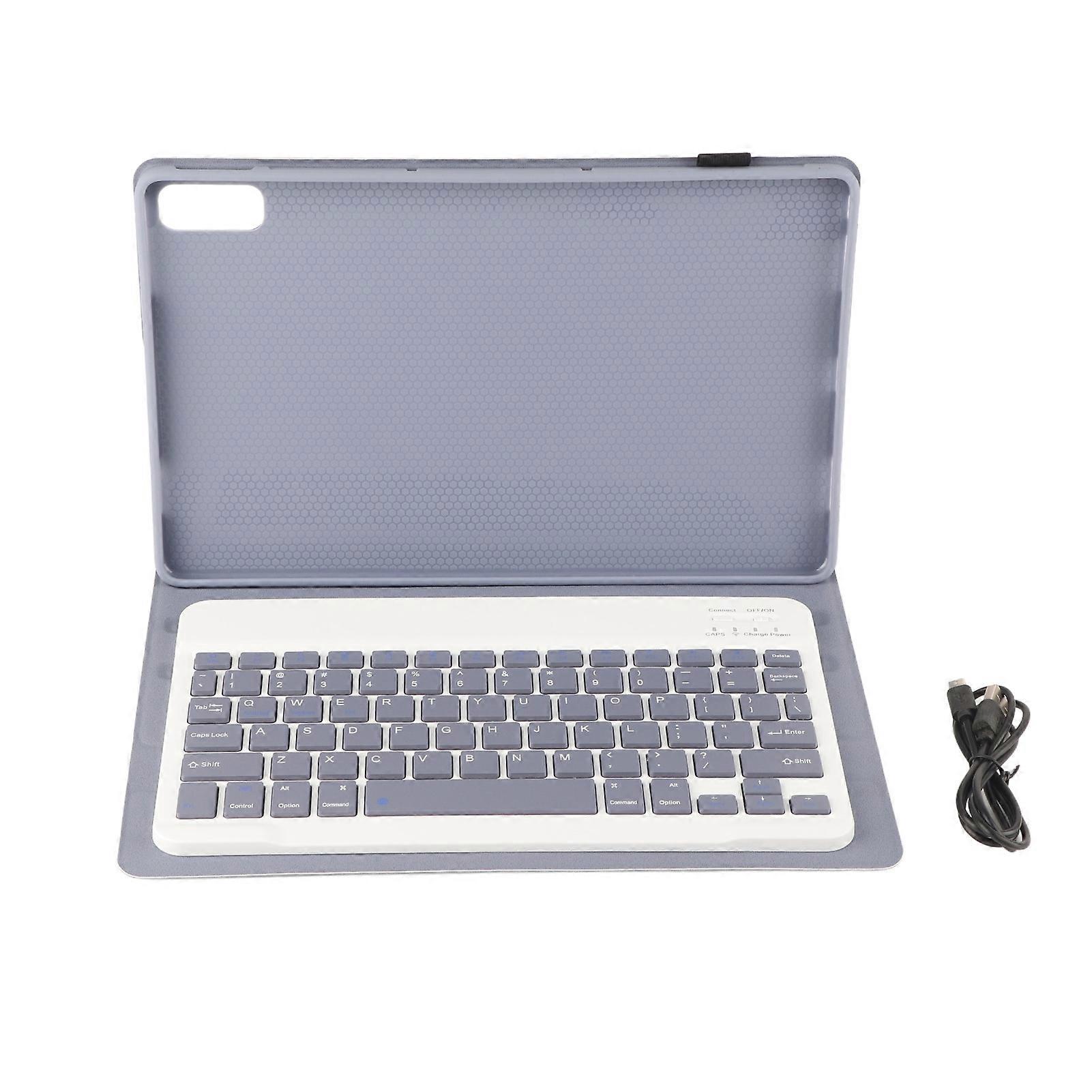 Tablet Keyboard Magnetic Protective Case BT Connection Slim Wireless Keyboard for Tab P11 2nd Gen 11.5in Pad Plus 2023 Purple