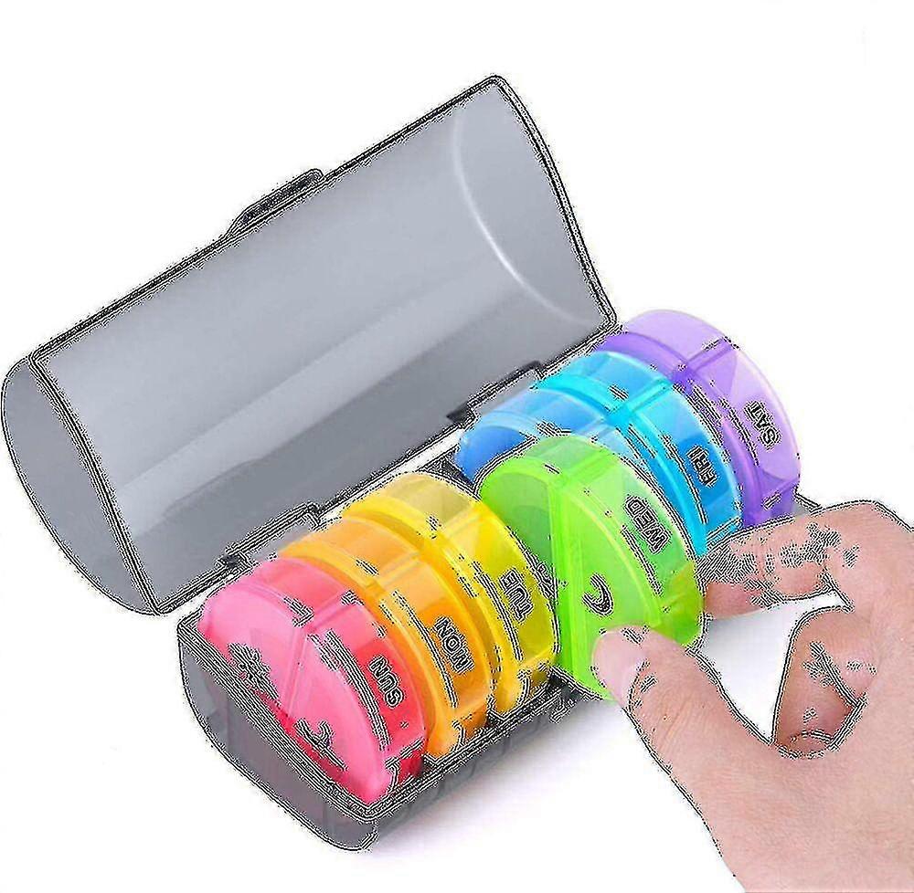 Pill Izer 2 A Day, Weekly Am Pm Pill Box, Lar 7 Day Pill For /vitamin//supplements