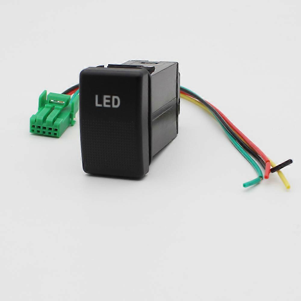 Barra de luz LED para carro botão liga e desliga o interruptor para Mazda 3 Mazda 6 com fio