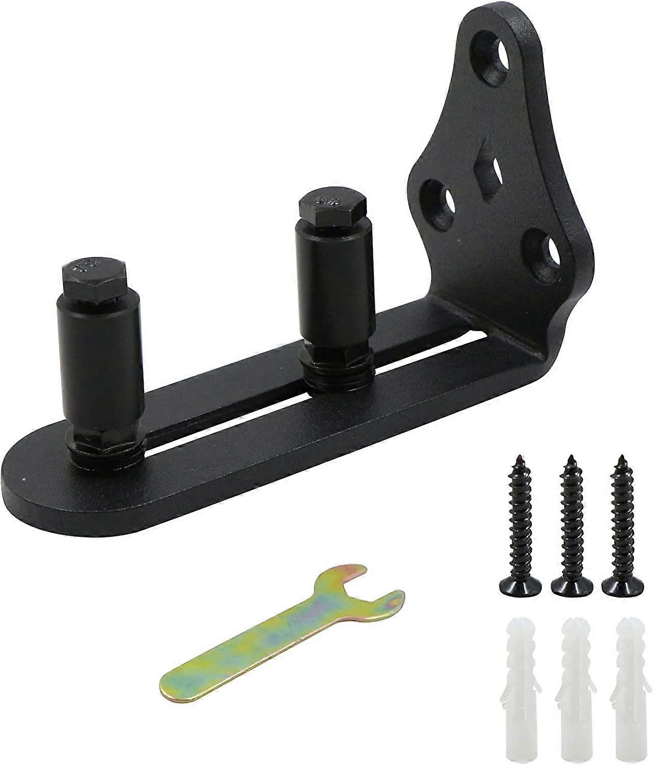 Adjustable Sliding Door Guide - Adjustable Wall Mount Bearings Guide Rail Accessories Stainless Steel Bottom With Screws Suitable For 2.5-5 Thickness,