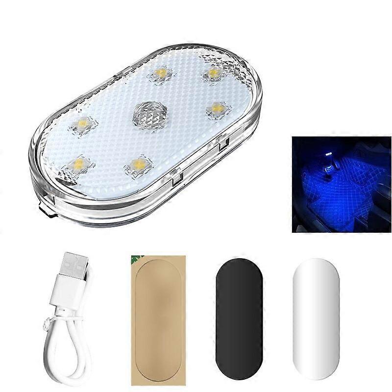 Car LED Touch Reading Light Wireless Interior Atmosphere Light Auto Roof Ceiling Lamps for Door Foot Trunk Storage Box Motor Vehicle Lighting