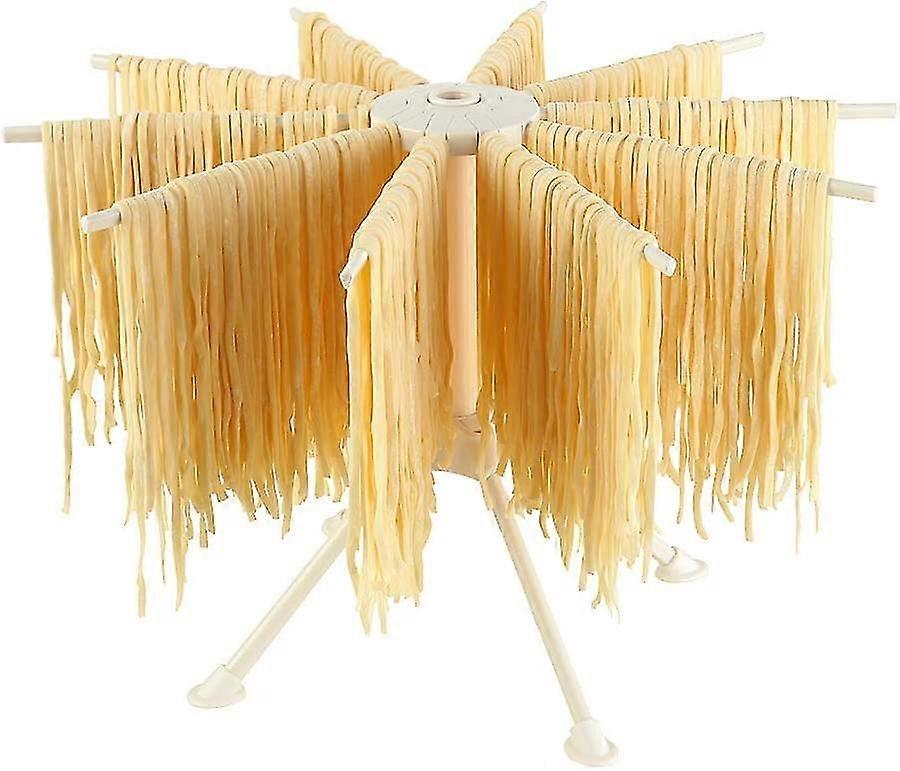 Collapsible Pasta Drying Rack, Plastic Foldable (white)