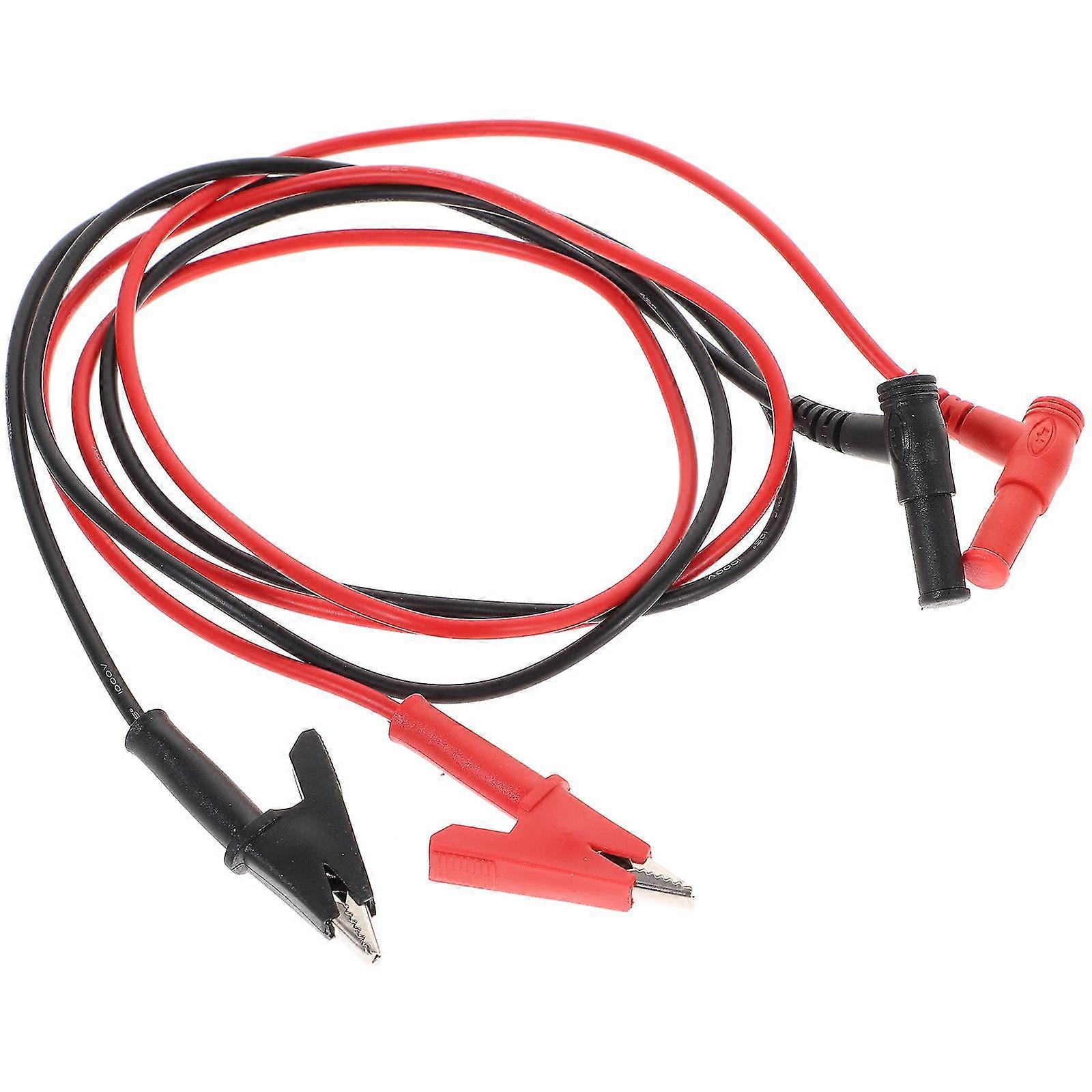 1 Pair Multimeter Alligator Clips Test Cable Multimeter Testing Probe For Car