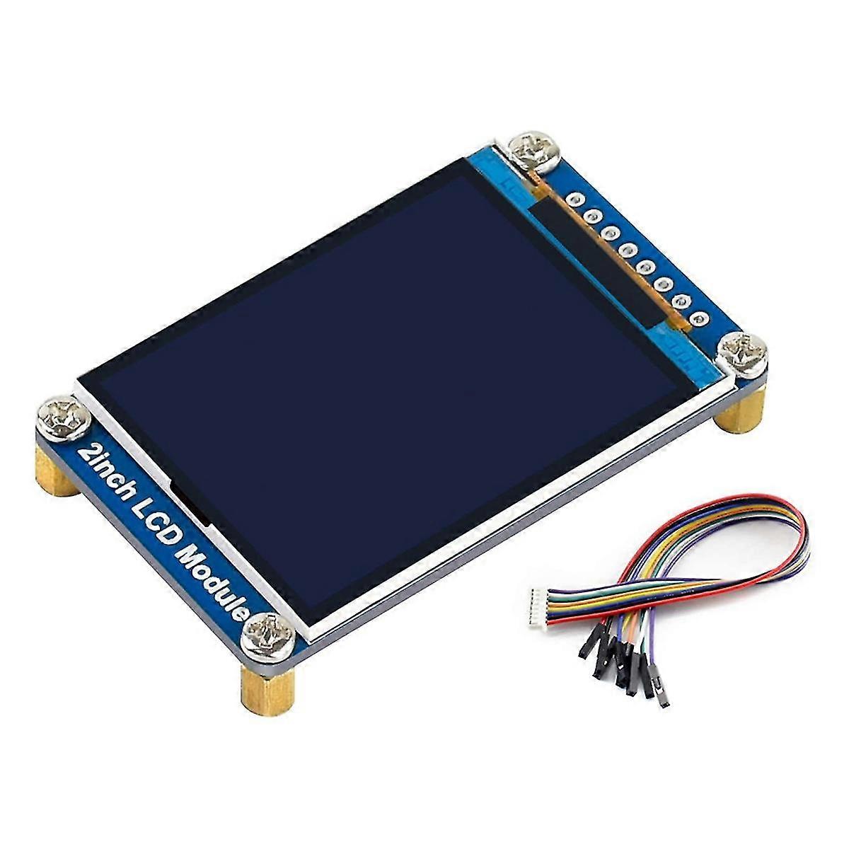 Waveshare 2Inch IPS LCD Display עבור Raspberry Pi Pico, 65K צבעי RGB, 320x240 פיקסלים, ממשק SPI מוטבע ST7789VW מנהל התקן