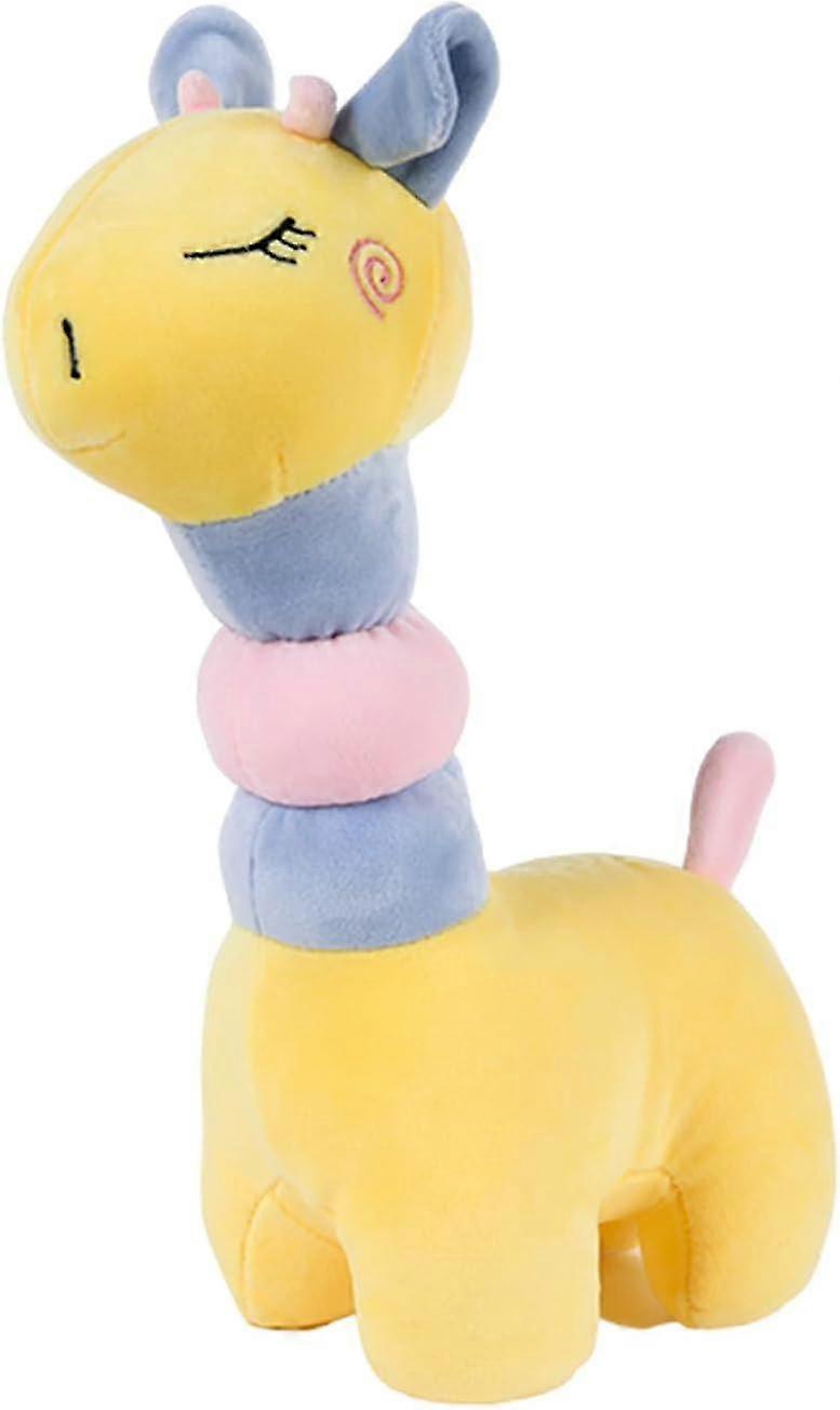 لعبة زرافة أفخم ، دمى أفخم ناعمة مقاس 35 سم ، دمية زرافة أفخم لطيفة ، ألعاب محشوة ، دمية وسادة رمي ، شخصيات محبوبة أفخم (أصفر)