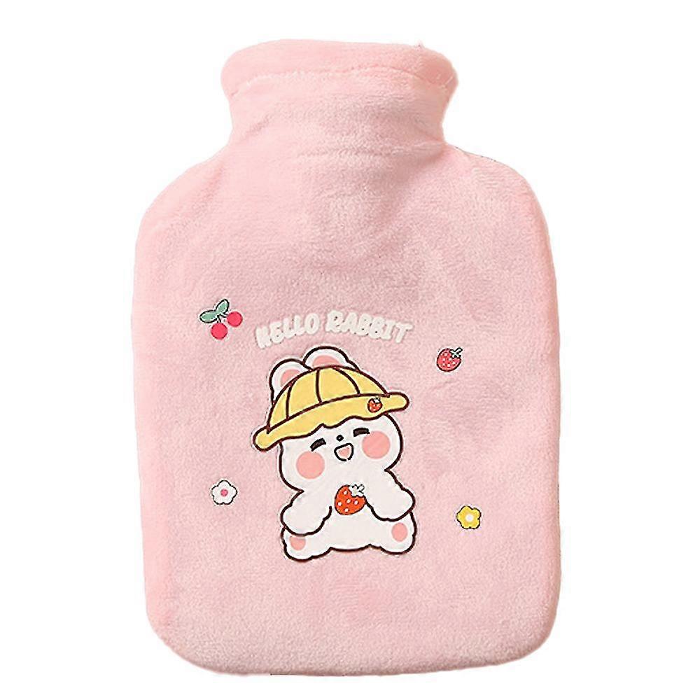 hot water bottle with hand pocket coverhot water bag with soft fleece cover