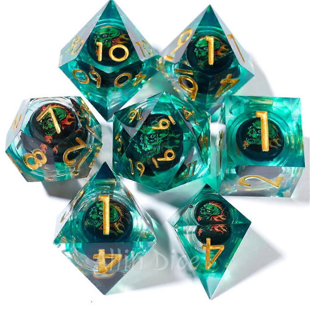 Octopus Dice Resin Dice Set Rpg Dnd Dice Set Core Movable Polyhedral Dice For Dungeons &dragon Coc Dice Role Playing Animal Dice