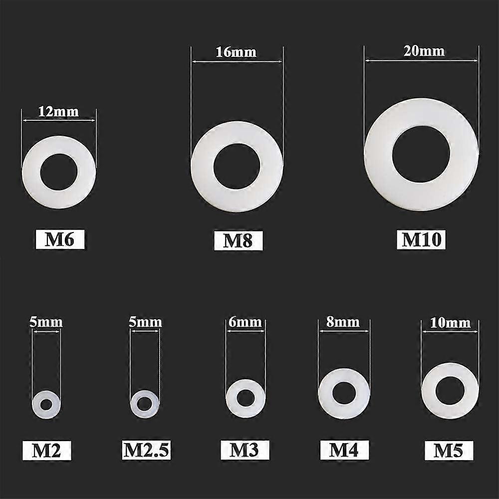 Entretoises Et Rondelles En Nylon Noir - Diamètre Intérieur 3 Mm / Extérieur 7 Mm - Longueurs De 2 Mm à 50 Mm