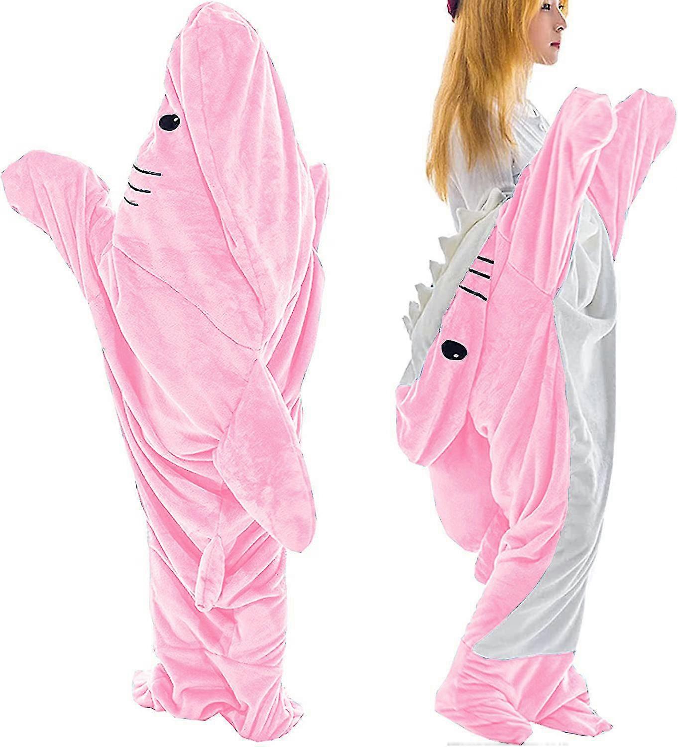 Shark Blanket Hoodie Adult - Shark Onesie Adult Wearable Blanket - Shark Blanket Super Soft Cozy