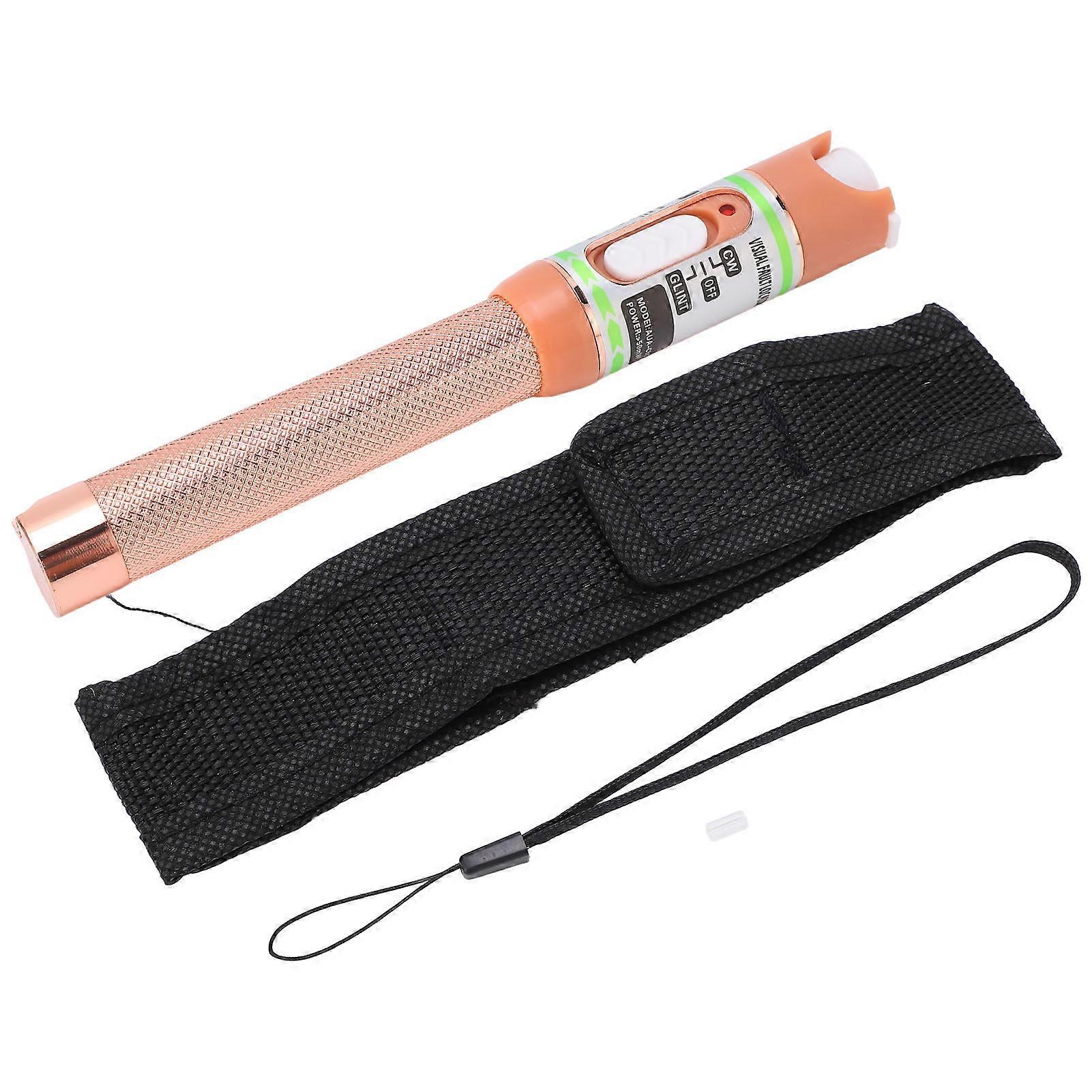 Per localizzatore di guasti visivi Resistente all'usura in lega di alluminio Portatile a risparmio energetico Fibra ottica Source Checker 50KM 50MW