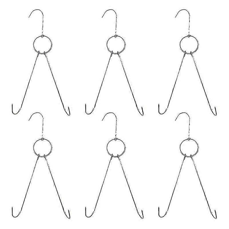 6pcs Double Hooks