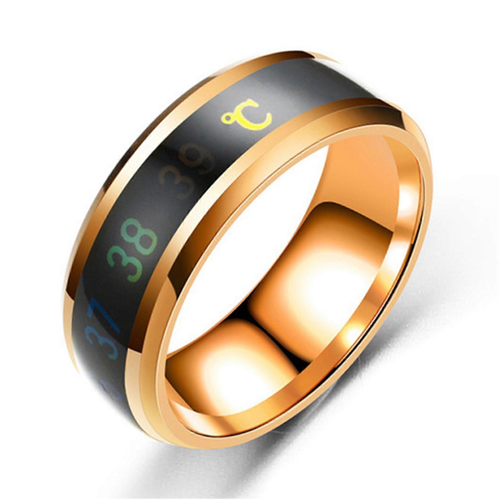 Temperature Ring Titanium Steel Mood Emotion Feeling Intelligent Temperature Sensitive