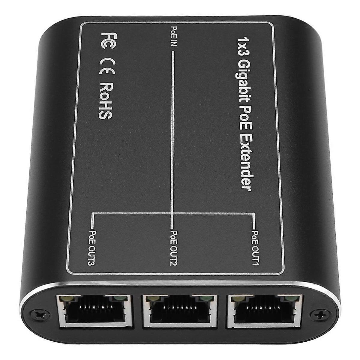 IEEE802.3af/At 30W Network PoE Signal Gigabit PoE Extender Ethernet Repeater for Security Systems C