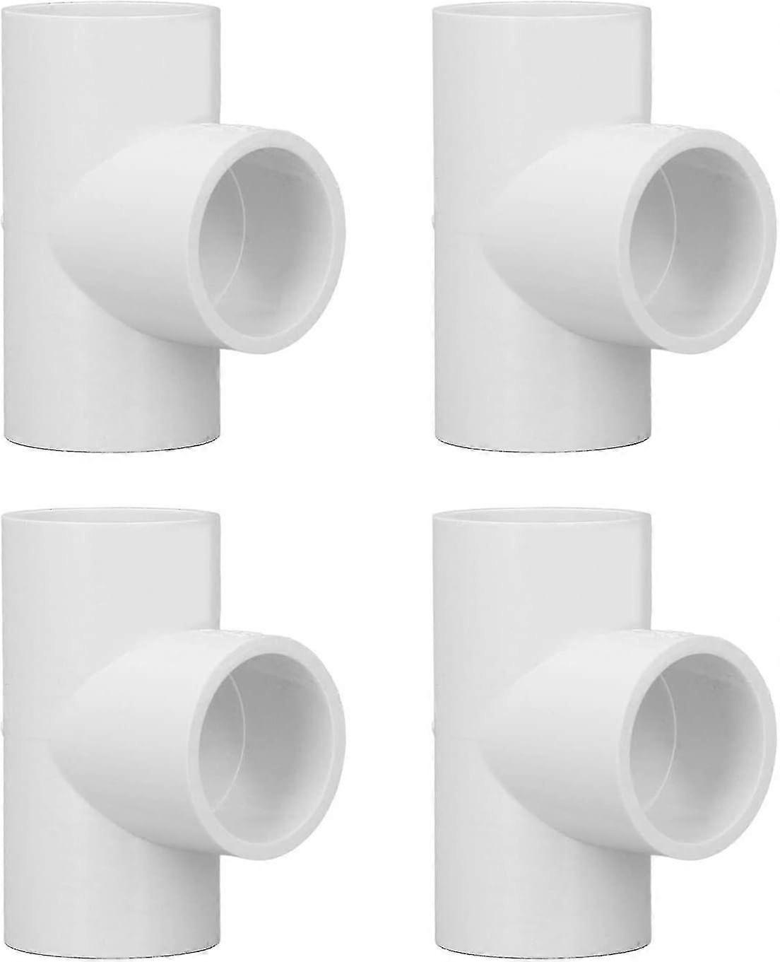 10pcs Pvc Tee Pipe Fittings Plastic Equal Diameter Joints Adapter T Shape Pipe Fitting Adapter Pipe Connector Water (dp)