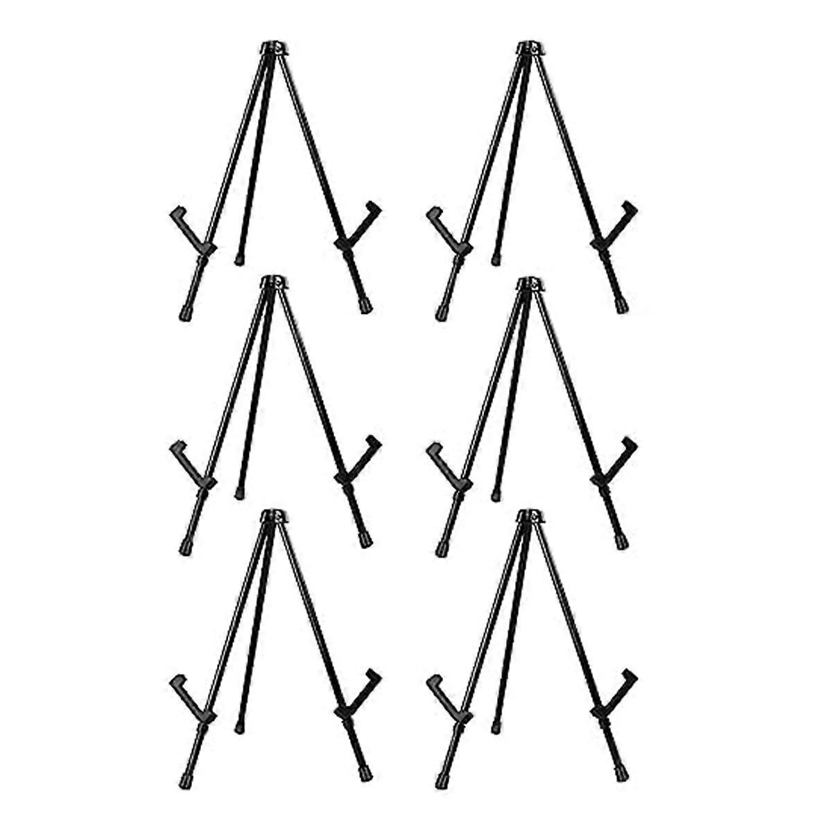 6Pcs Tabletop Instant Display Easel, Portable & Adjustable Table Tripod Easels Stand, for Canvas Pa