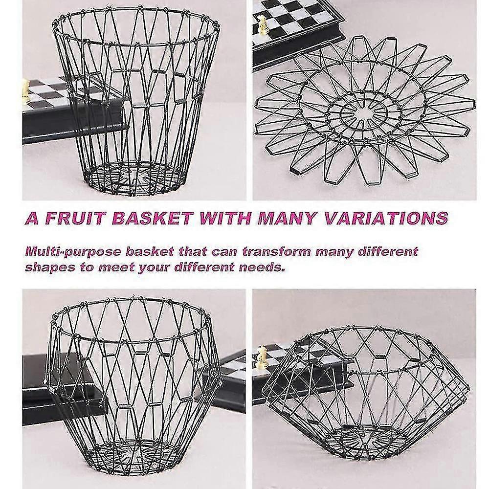 2 Pcs Metal Wire Retractable Folding Storage Compatible With Kitchen Counter