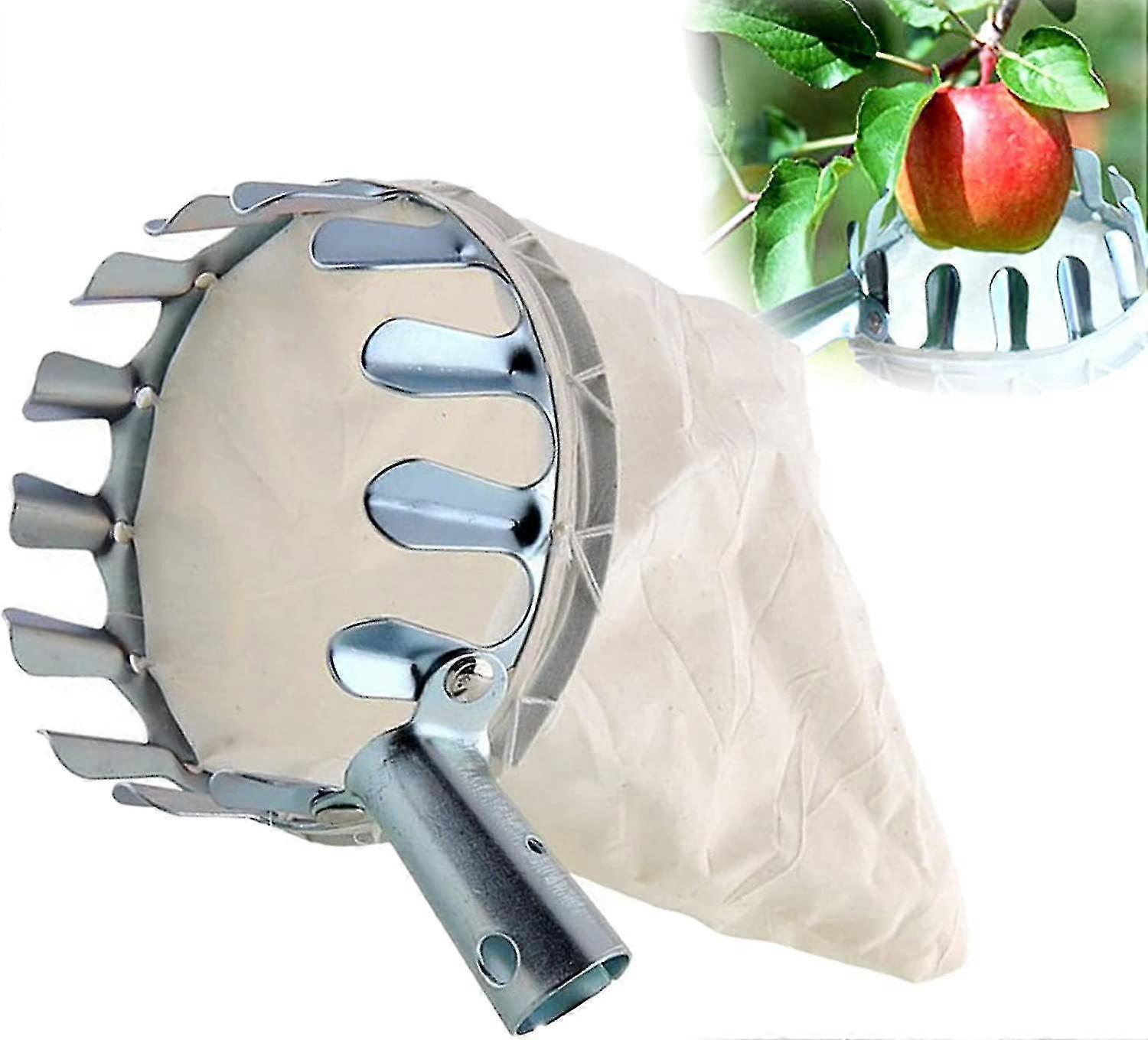 Fruit Picker, Fruit Collector, Metal Fruit Picker, Fruit Picker With Bag, Cherry Picker, 16 Cm