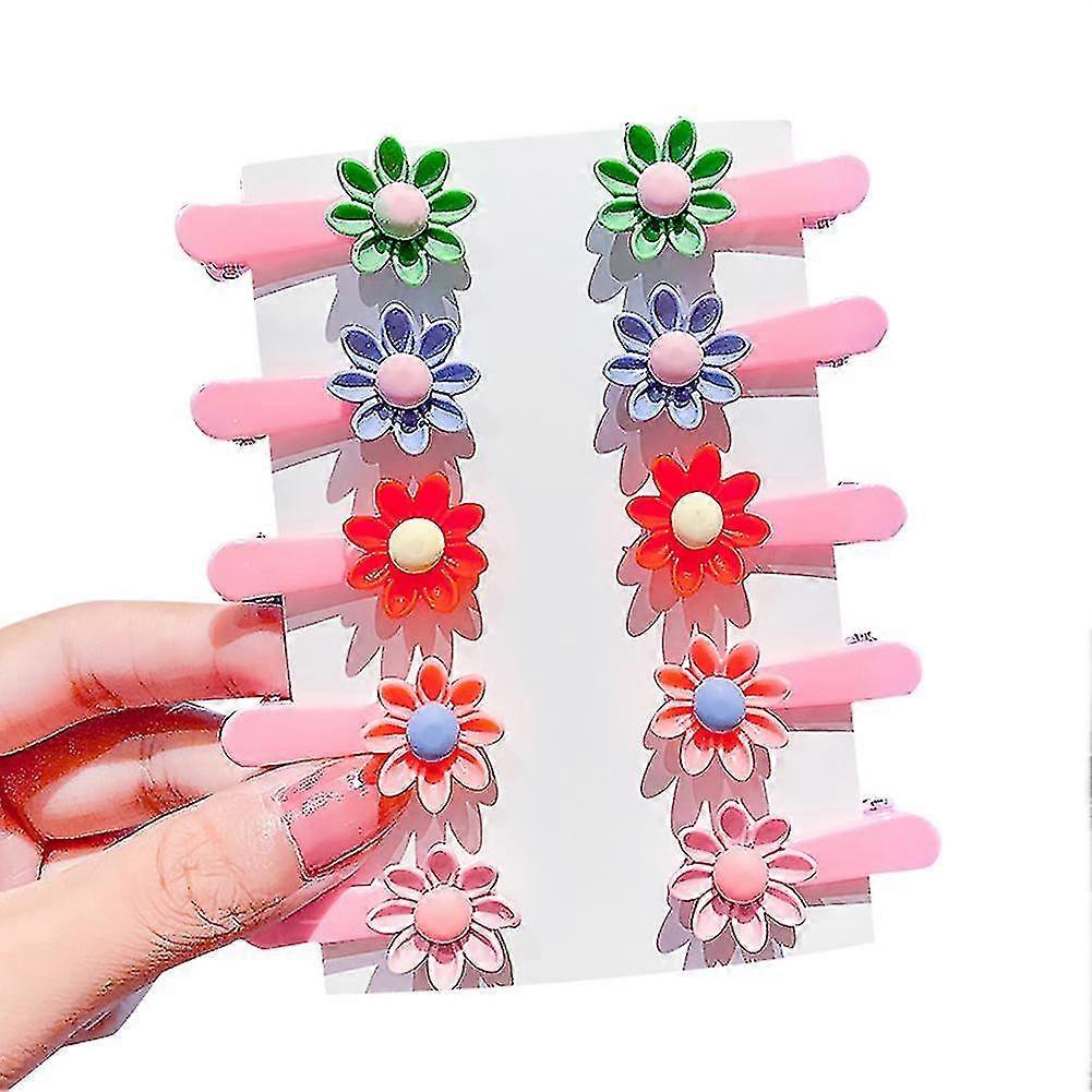 10pcs ממתקים צבע ילדים סיכת ראש חמוד קשת פירות שיער ילדה בייבי פוני קליפ